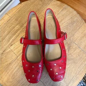 Sam Edelman Red Mary Jane Flats